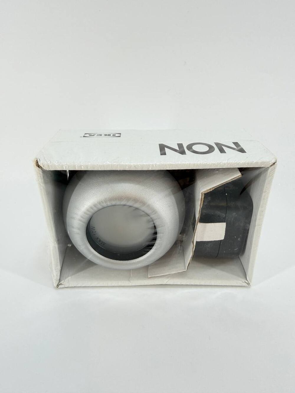 IKEA NON Wall Lamp Light Fixture White New Sealed 400.274.80 12V Vintage